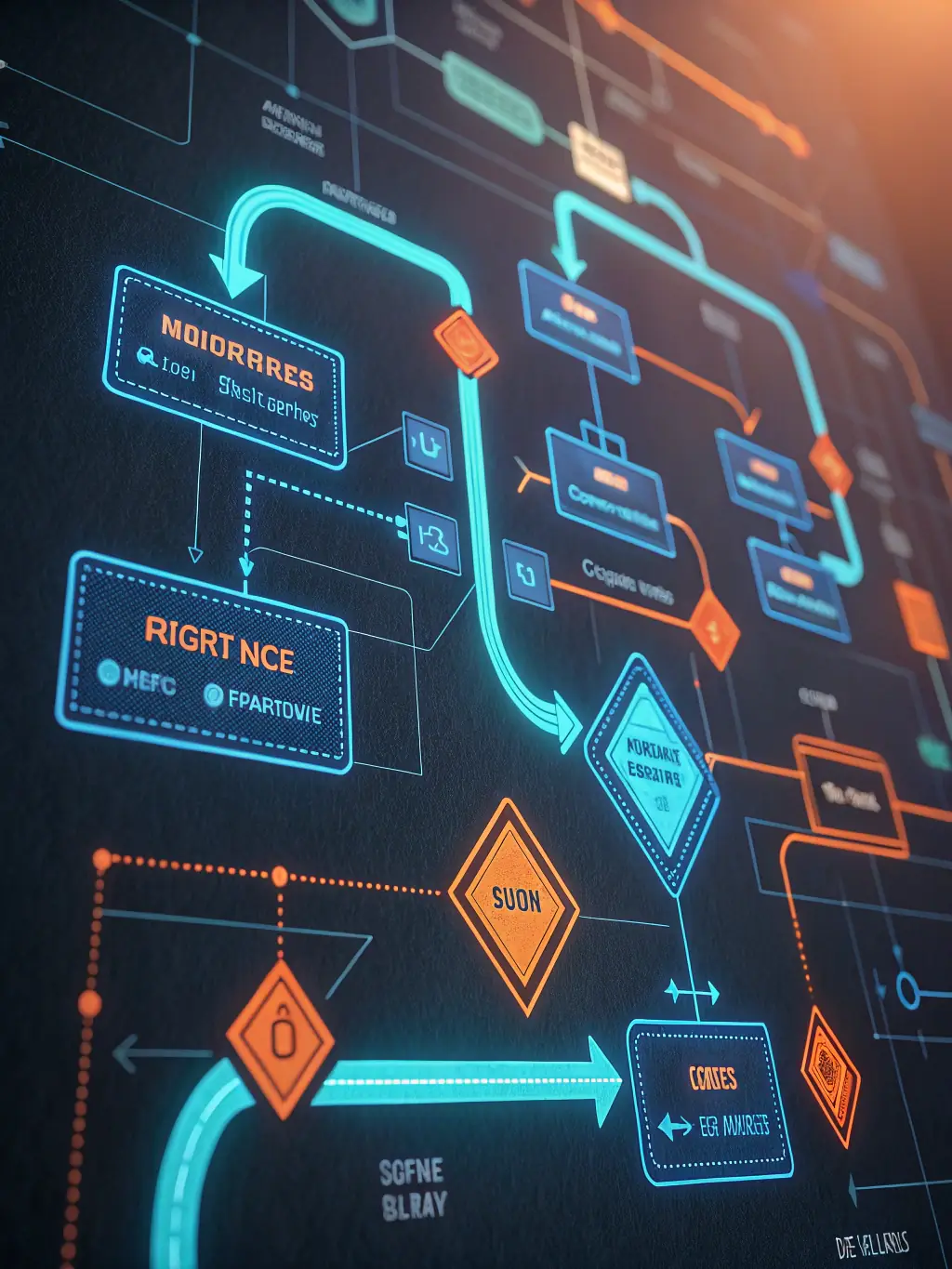A clean, modern icon representing N8n's visual workflow editor, showcasing its drag-and-drop interface with connected nodes.